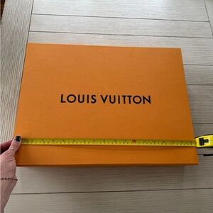Louis Vuitton Orange Box with Black Logo
